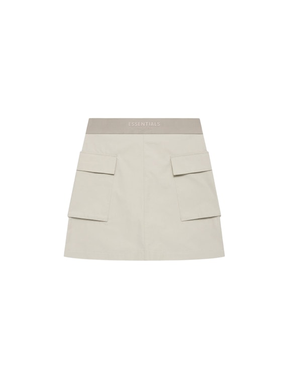 Pre-owned Fear Of God Essentials Women's Cargo Skirt Wheat