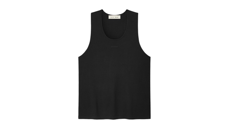 Fear of God Essentials Womens Classic Knit Tank in Vintage Black