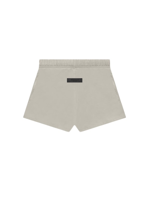 Pre-owned Fear Of God Essentials Women's Cotton Running Shorts Smoke