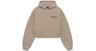 Fear of God Essentials Women's Fleece Cropped Hoodie Desert Sand