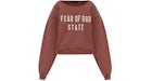 Fear of God Essentials Women's Fleece Hoodie Crimson