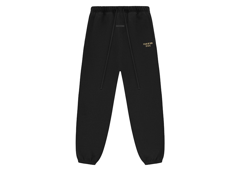 Pre-owned Fear Of God Essentials Womens Fleece Sweatpant In Black