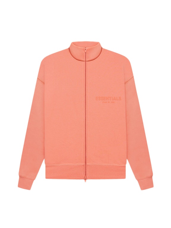 Pre-owned Fear Of God Essentials Women's Full-zip Jacket Coral