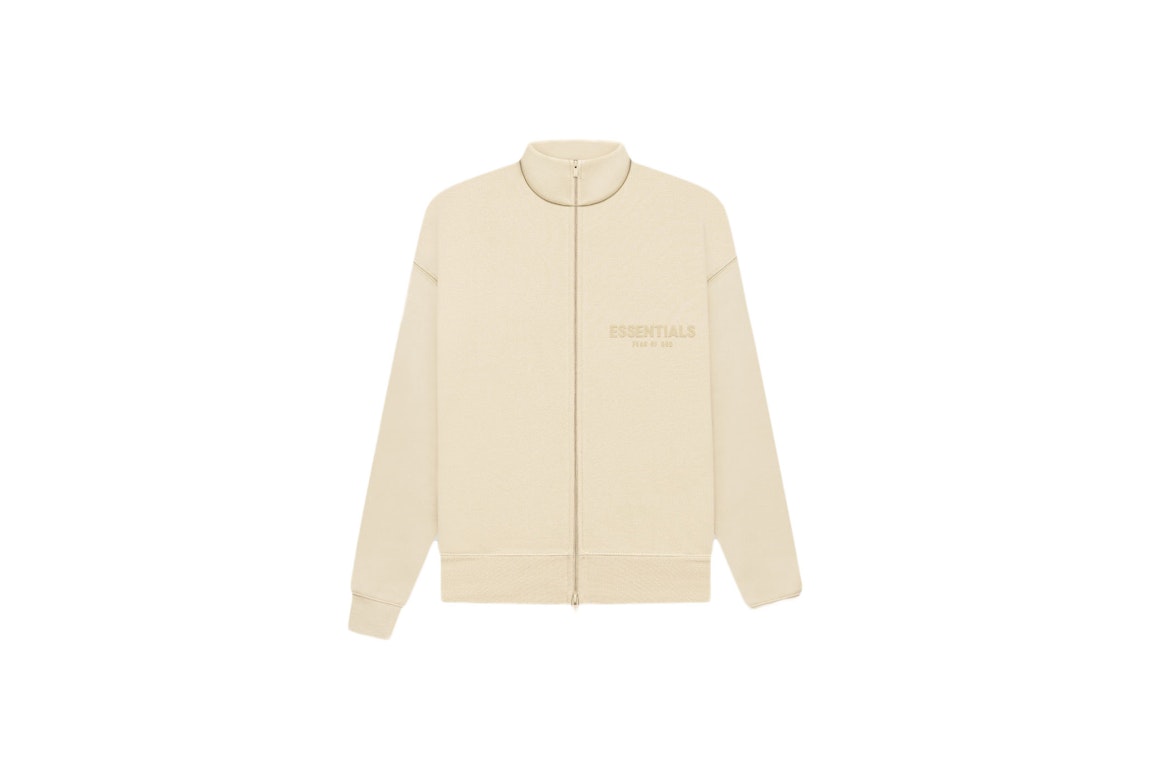 Pre-owned Fear Of God Essentials Women's Full-zip Jacket Egg Shell