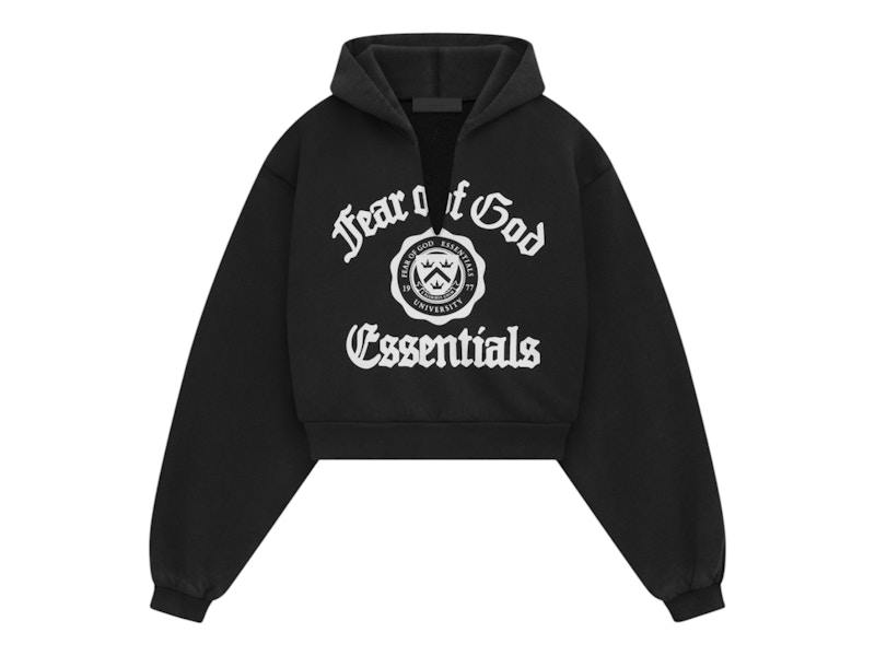 Fear of God Essentials Women's Heavy Fleece Cropped V-Neck