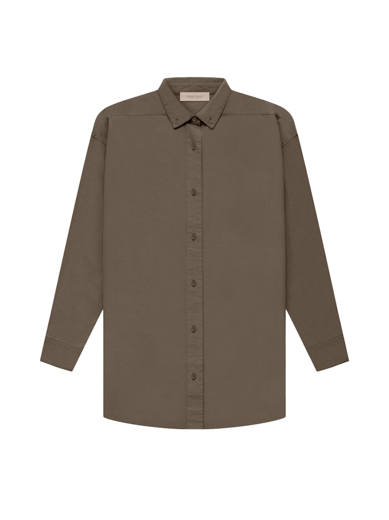 Fear of God Essentials Women#39;s L/S Oxford Wood