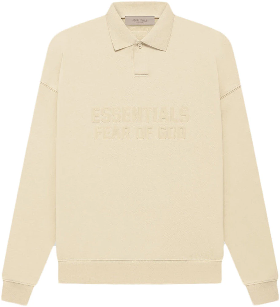 Fear of God Essentials Women's L/S Polo Egg Shell - FW22 - US
