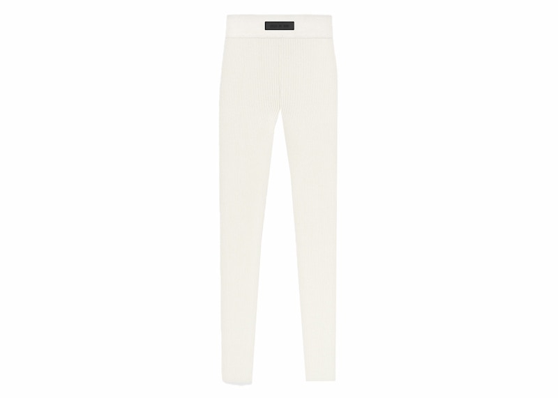 Pre-owned Fear Of God Essentials Womens Legging In Cloud Dancer