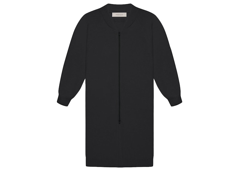 Fear of God Essentials Long Coat Off Black Men's - FW22 - US