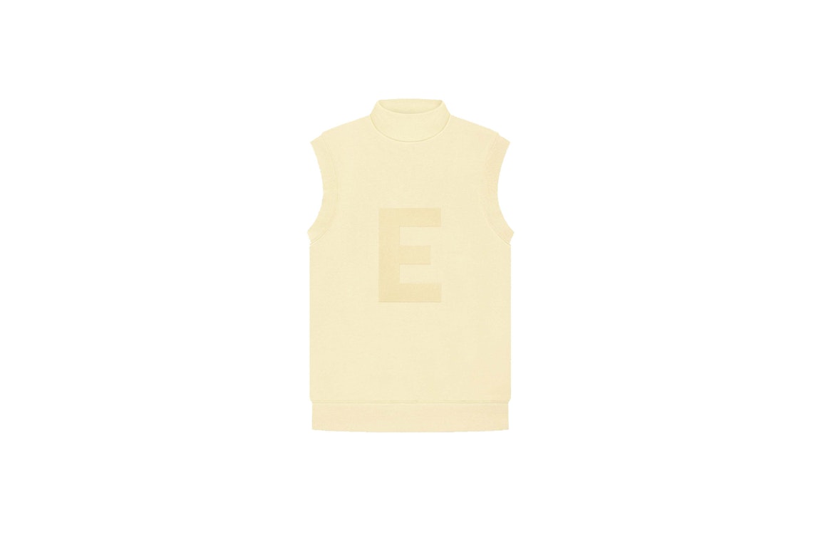 Pre-owned Fear Of God Essentials Womens Mockneck Vest Canary