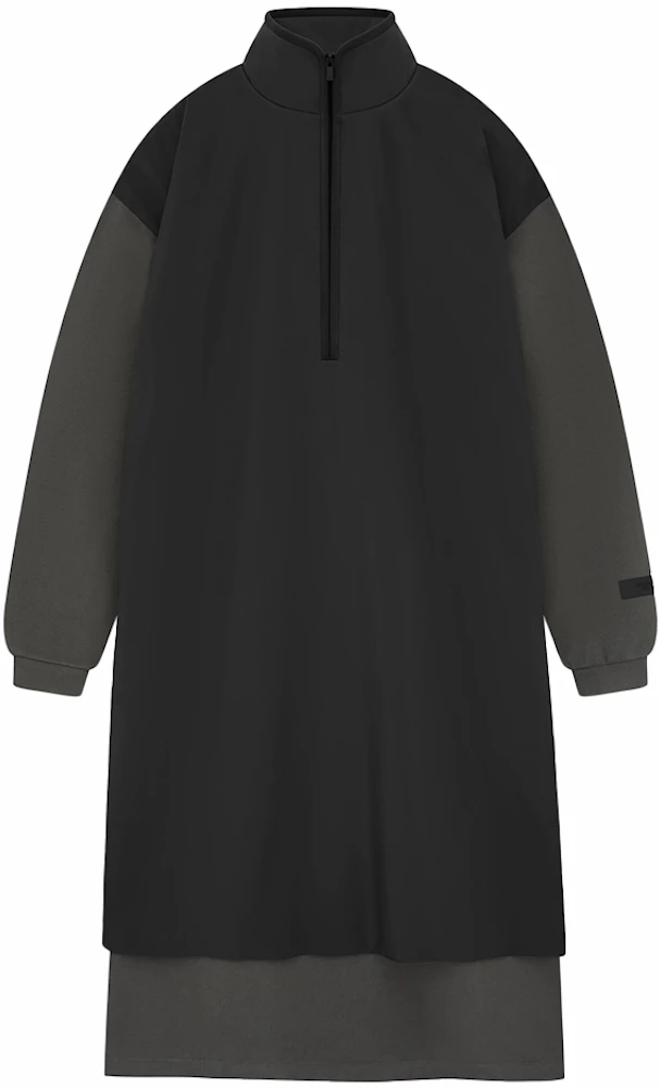 Fear of God Essentials Women's Nylon Fleece Mockneck Sweater Dress Ink ...