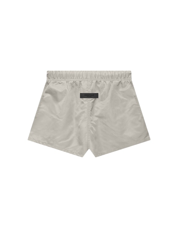 Pre-owned Fear Of God Essentials Women's Nylon Running Shorts Smoke