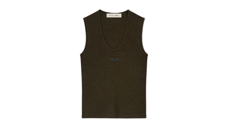 Fear of God Essentials Rib-Tanktop für Damen, braun