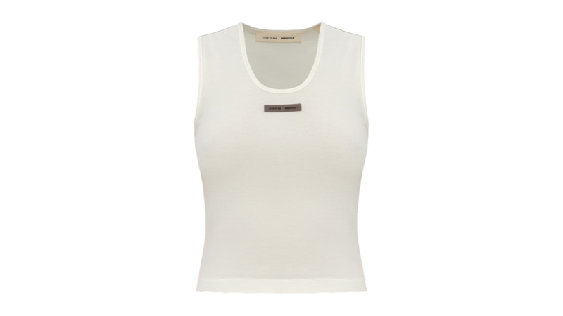 Fear of God Essentials Women's Rib Tank Top Cloud White