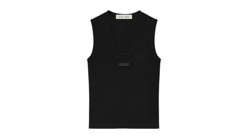 Fear of God Essentials Women's Rib Tank Vintage Black Men's