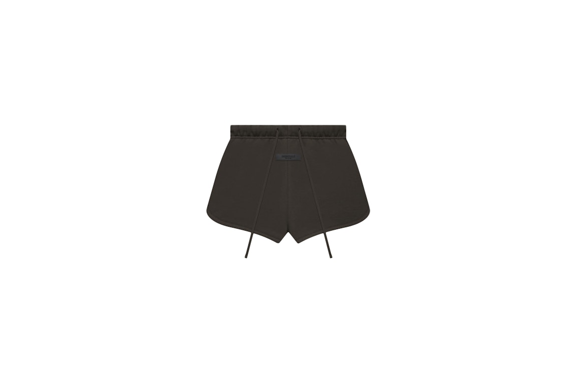 Pre-owned Fear Of God Essentials Women's Running Shorts Off Black