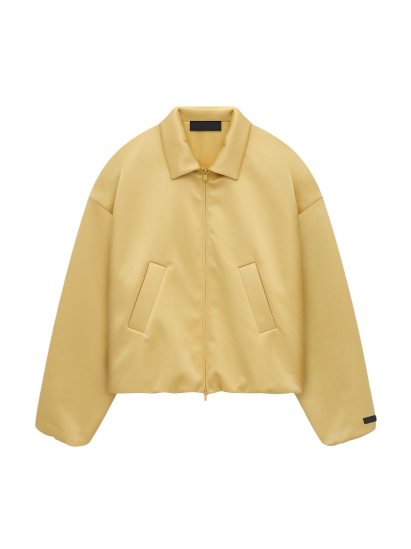 Fear of God Essentials Womens Satin Nylon Bomber Jacket