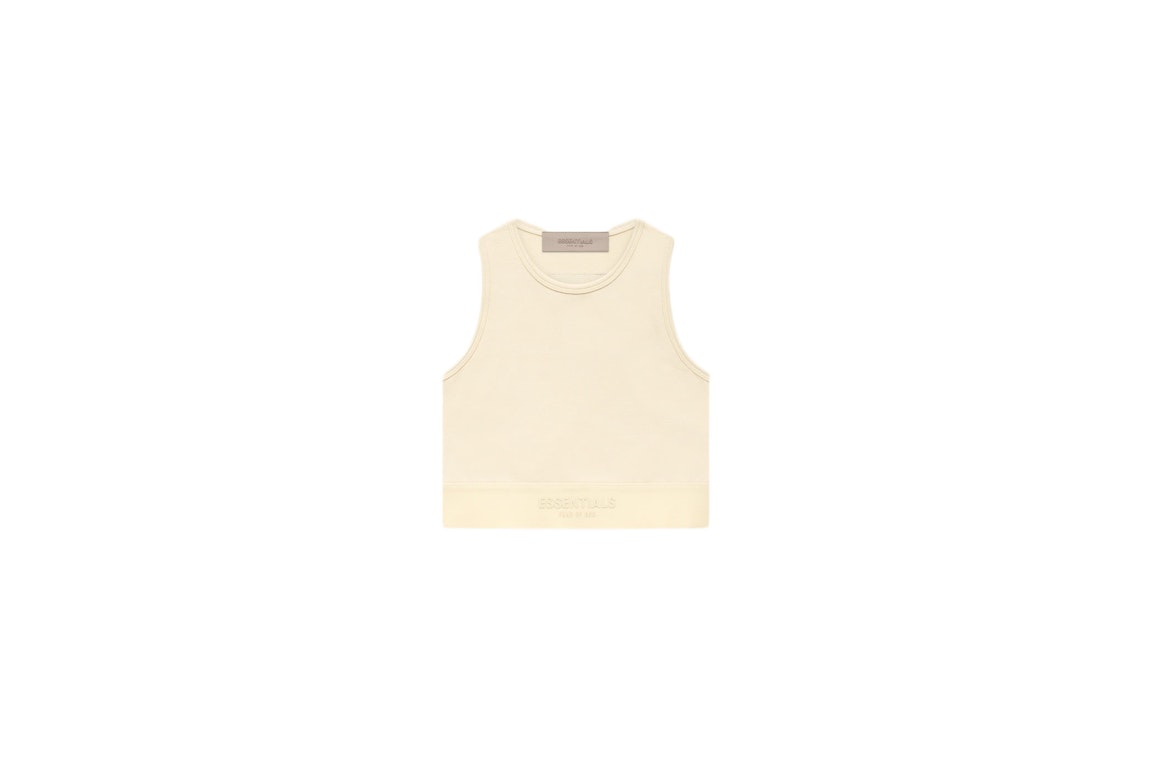 Pre-owned Fear Of God Essentials Women's Sport Tank Egg Shell