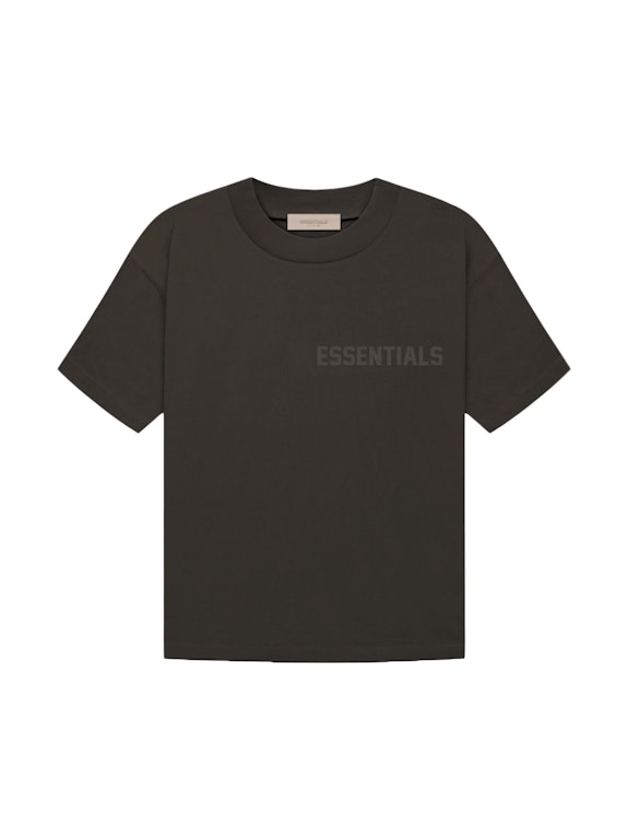 Pre-owned Fear Of God Essentials Women's T-shirt Off Black