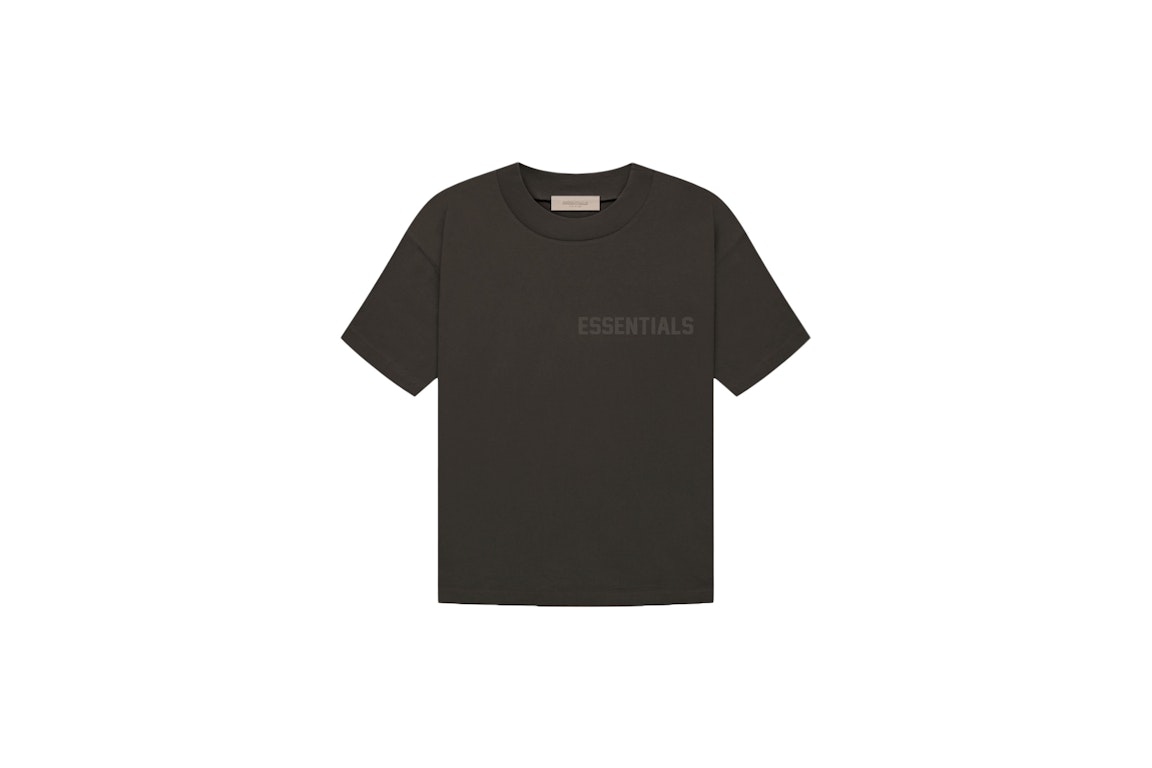Pre-owned Fear Of God Essentials Women's T-shirt Off Black
