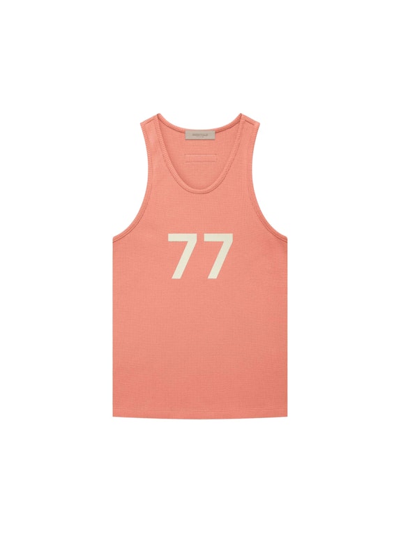 Pre-owned Fear Of God Essentials Womens Tank Top (fw22) Coral