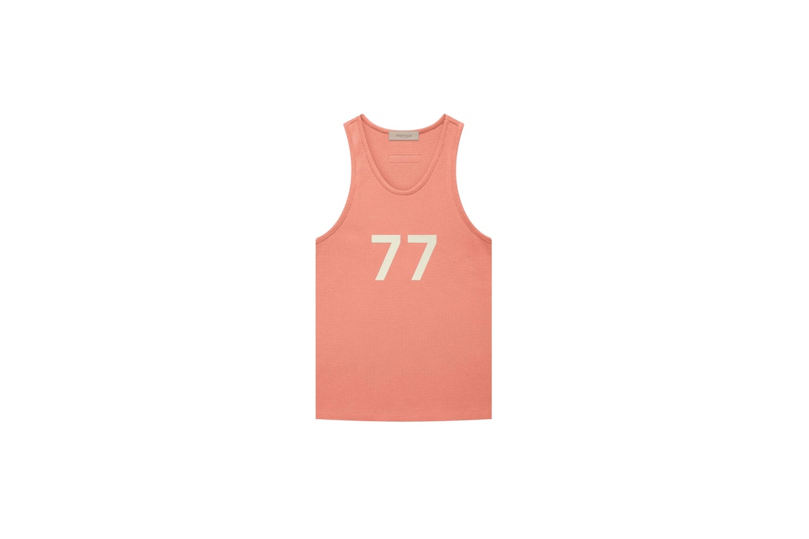 Pre-owned Fear Of God Essentials Womens Tank Top (fw22) Coral