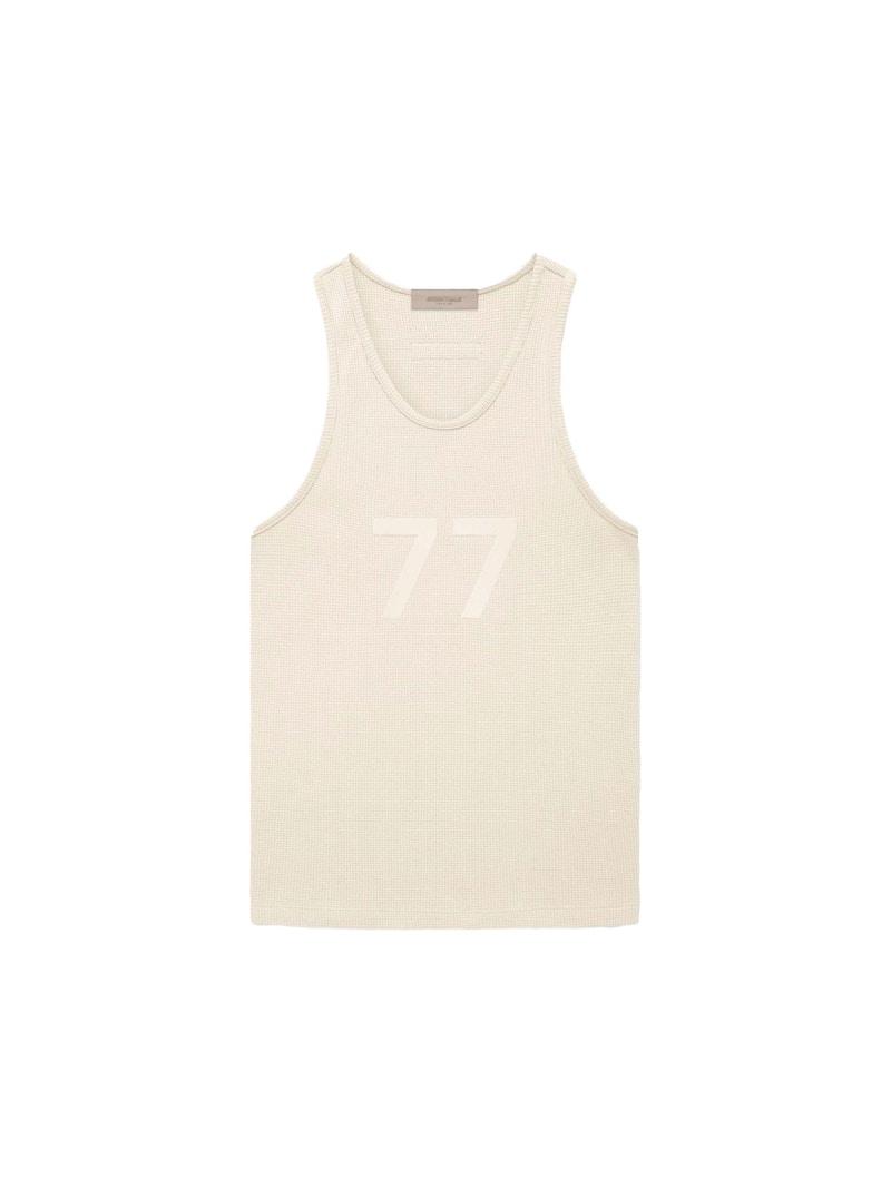 Pre-owned Fear Of God Essentials Womens Tank Top (fw22) In Egg Shell