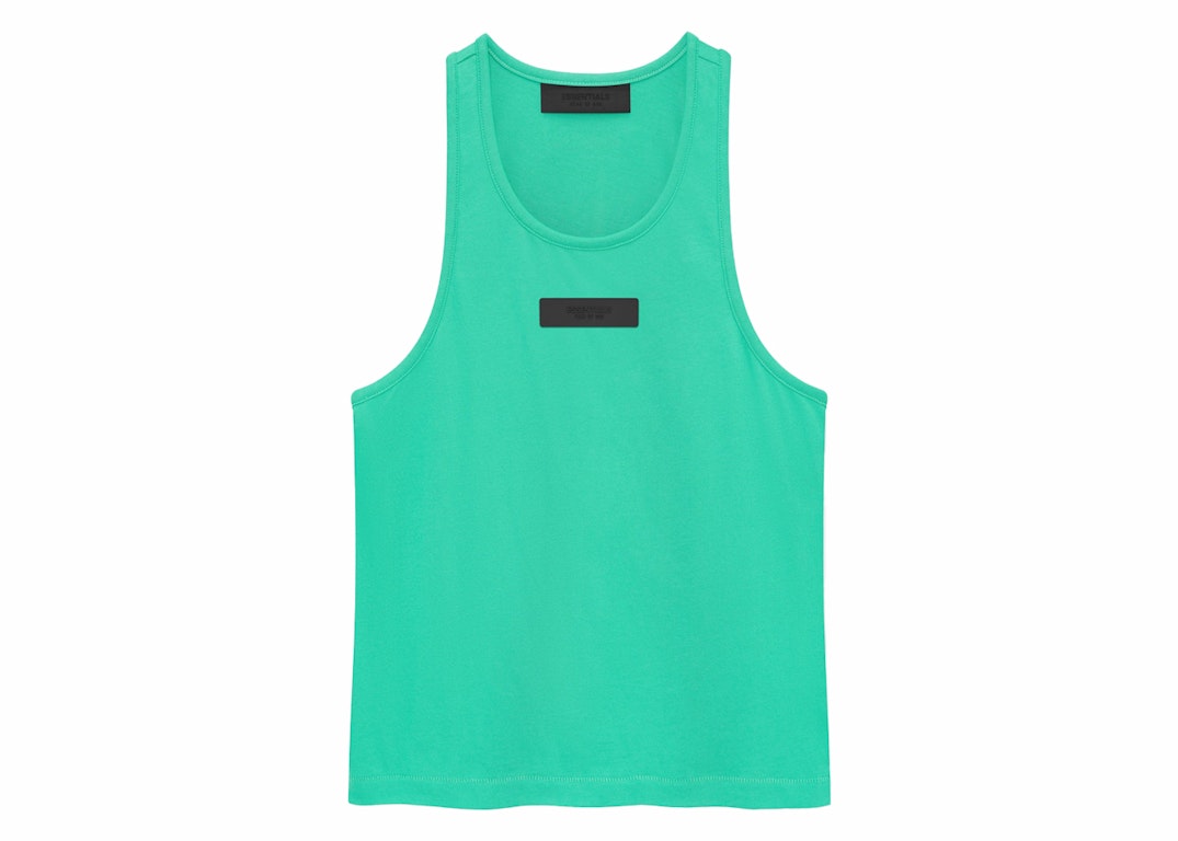 Pre-owned Fear Of God Essentials Women's Tank Top Mint Leaf
