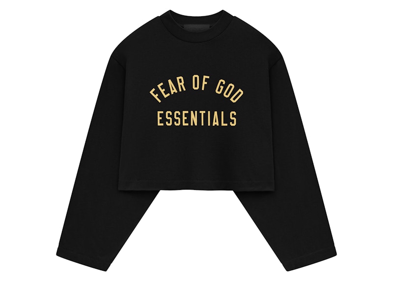 Fear of God Essentials Womens Tri-Blend Cropped Longsleeve