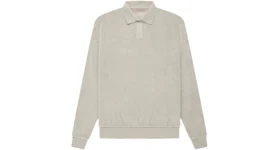Fear of God Essentials Women's Velour L/S Polo Smoke