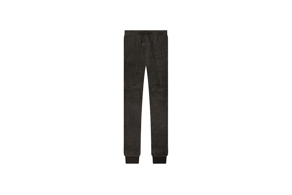 Pre-owned Fear Of God Essentials Women's Velour Pant Off Black