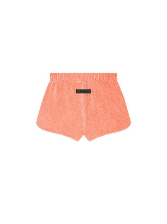 Pre-owned Fear Of God Essentials Women's Velour Short Coral