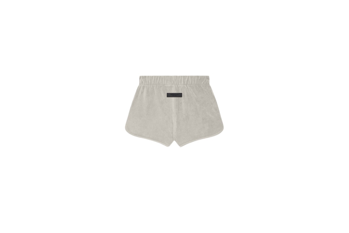 Pre-owned Fear Of God Essentials Women's Velour Short Smoke