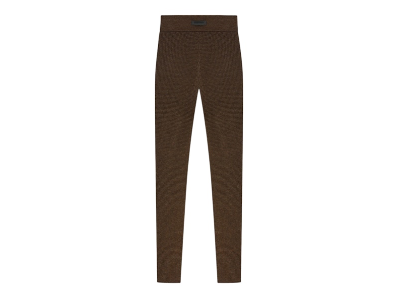 Pre-owned Fear Of God Essentials Women's Waffle Legging In Brown