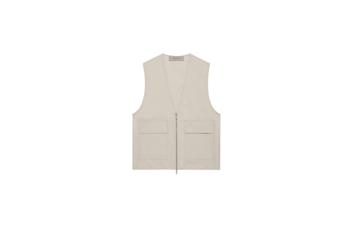 Pre-owned Fear Of God Essentials Work Vest Wheat