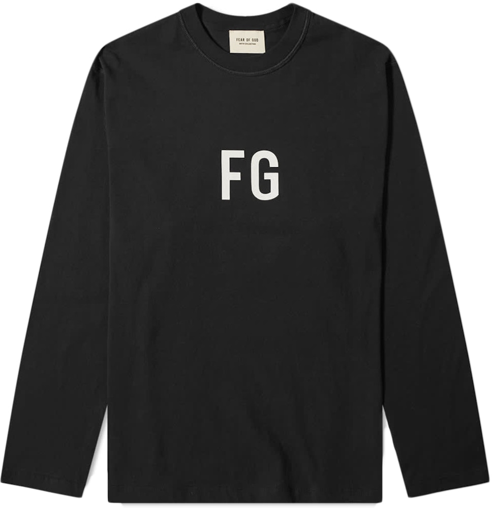 Fear of God FG L/S T-shirt Vintage Black - SEVENTH COLLECTION
