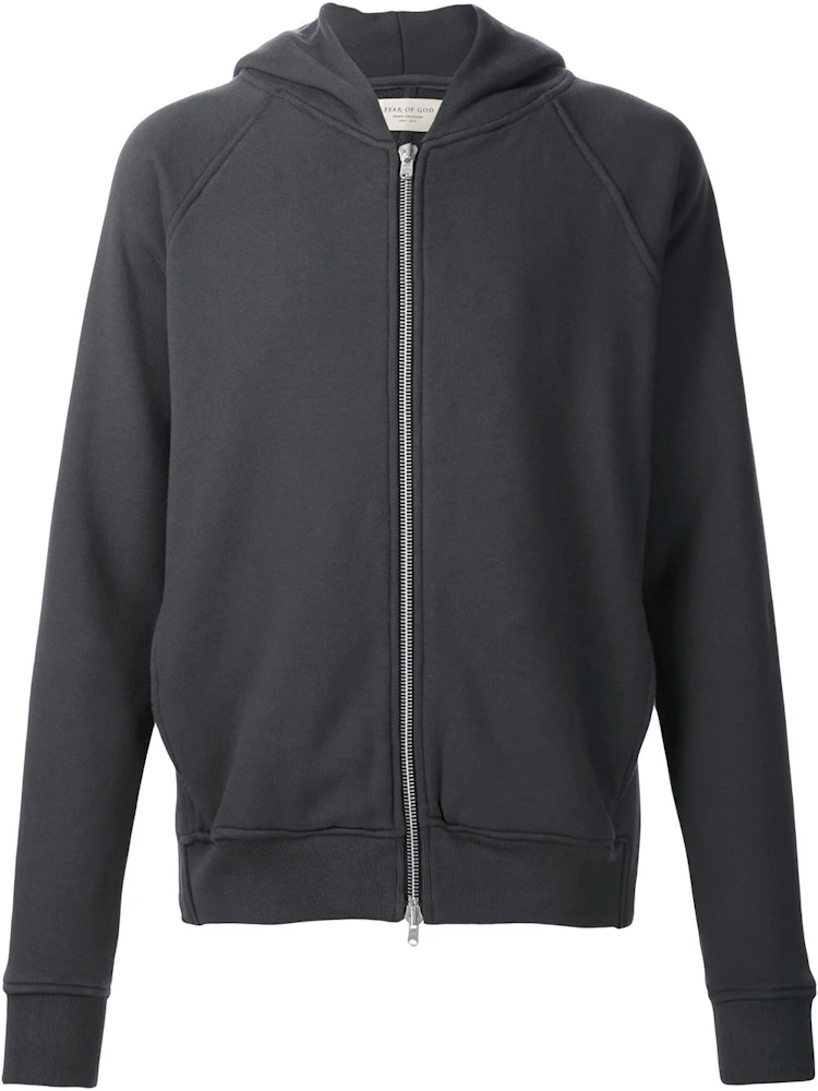 FEAR OF GOD Full Zip Hoodie Vintage Black Men's - Fourth Collection - US