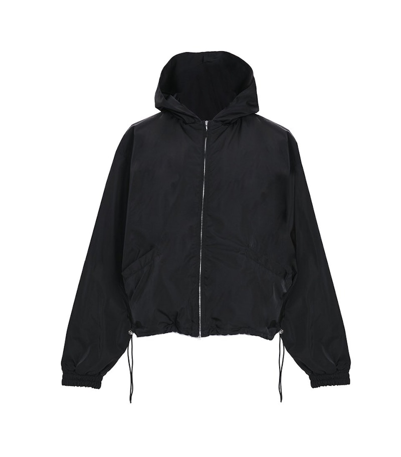 fear of god nylon full zip hoodie blk S-