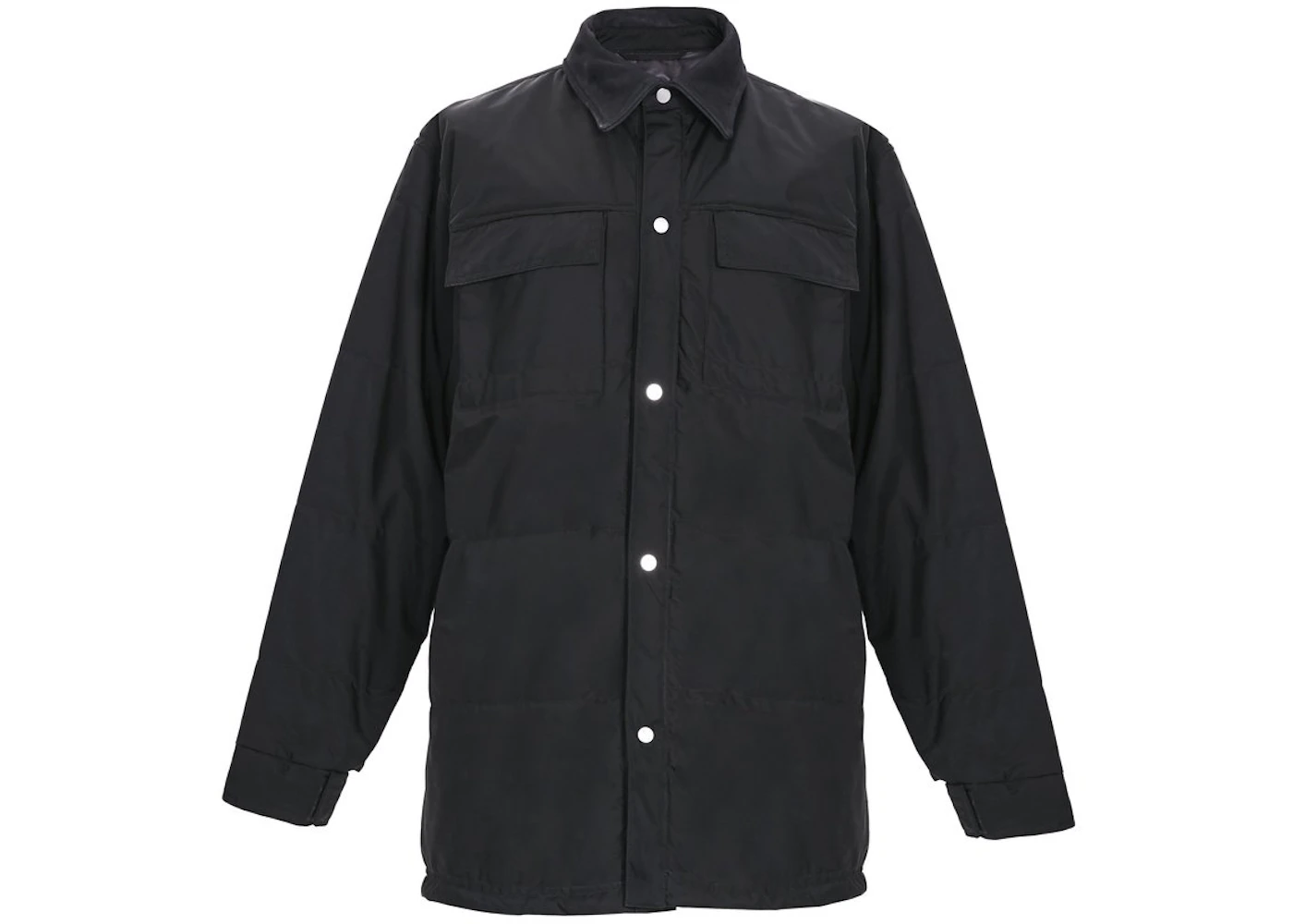 FEAR OF GOD Heavy Nylon Quilted Shirt Jacket Black - Sixth Collection - GB