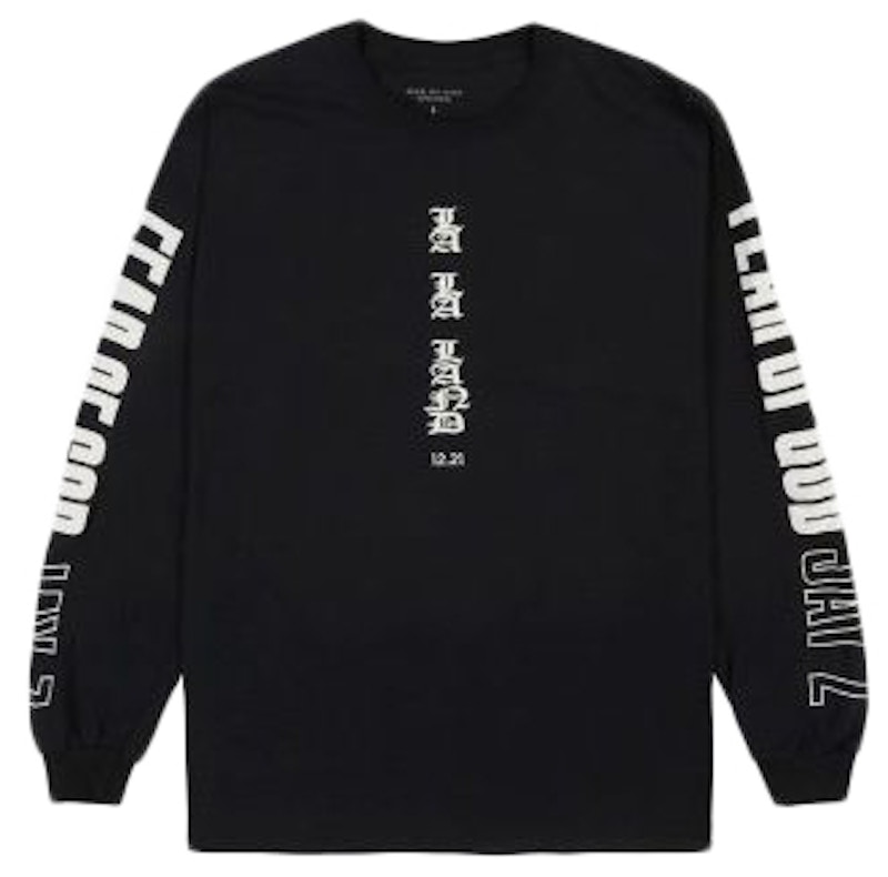 FEAR OF GOD Jay-Z Longsleeve T-shirt Black Men's - Fifth