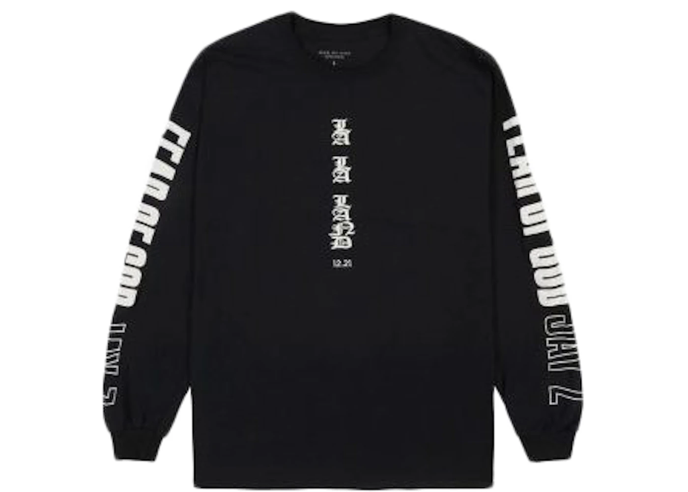 FEAR OF GOD Jay-Z Longsleeve T-shirt Black Men's - Fifth Collection - US