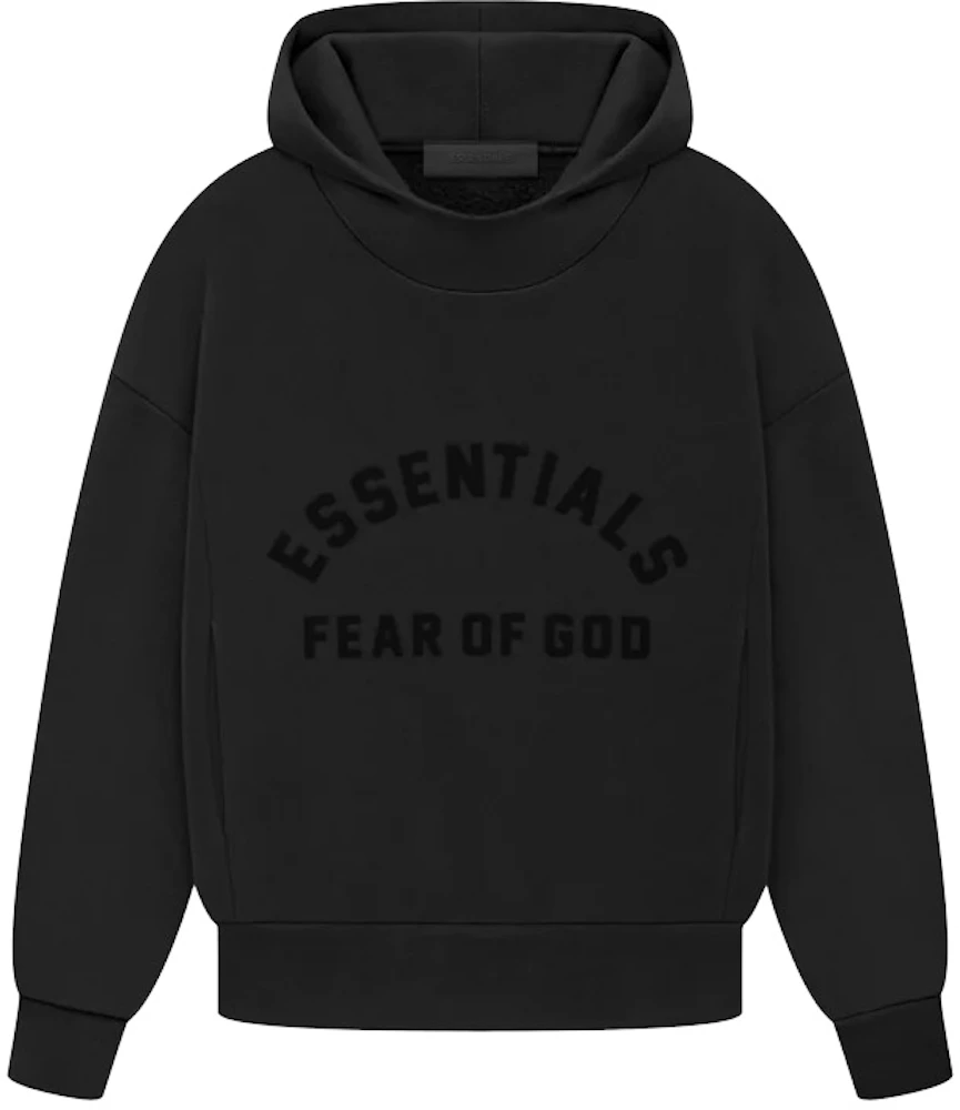 Fear of God Essentials Kids Hoodie Black Kids' - SS23 - US