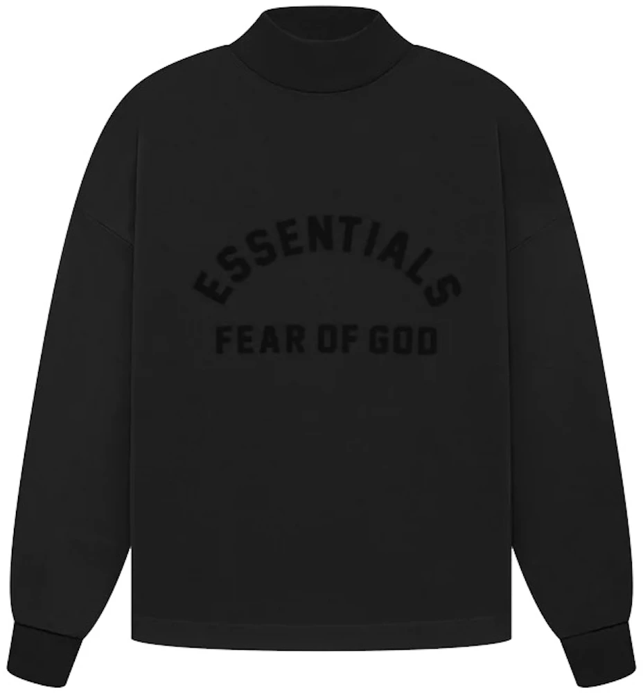 Fear of God Kids Essentials LS Tee Black Kids' - SS23 - US