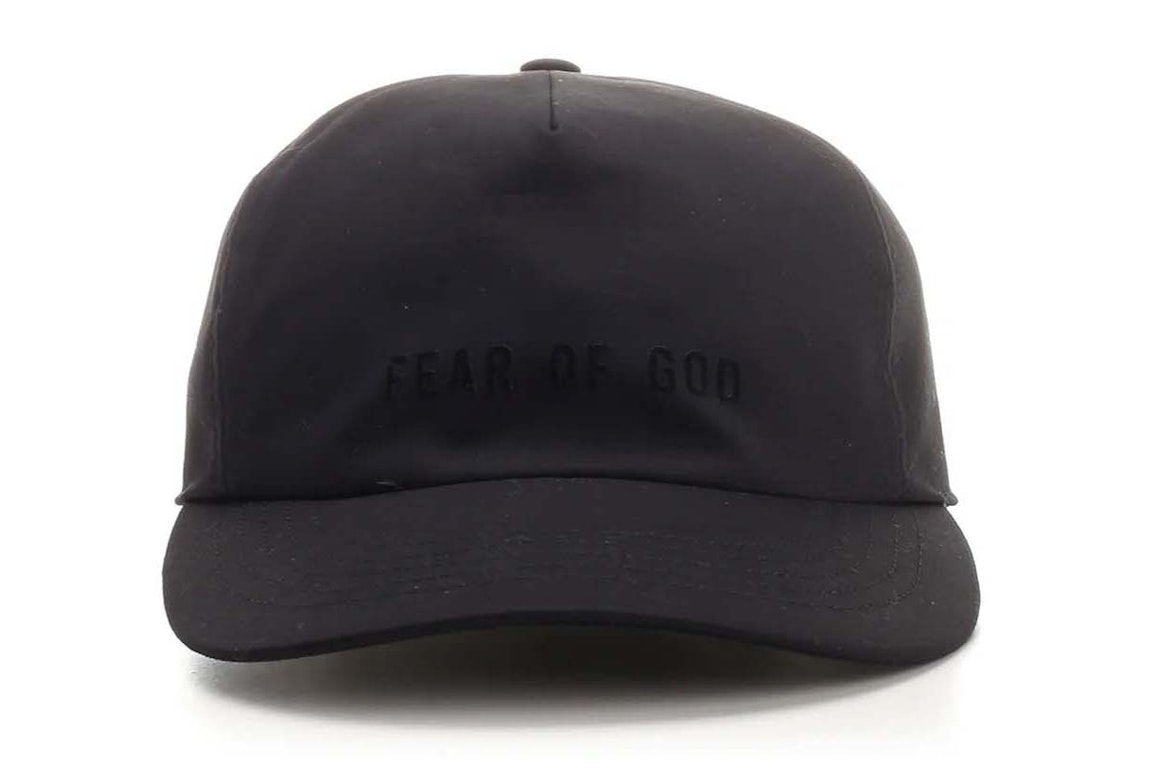 Pre-owned Fear Of God Logo Detailed Baseball Cap Black