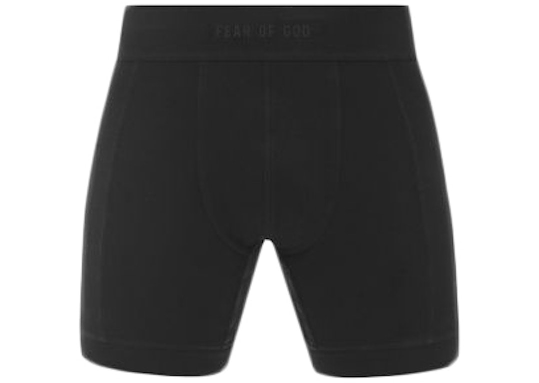 Pre-owned Fear Of God Luxury Loungewear Boxer Brief (2 Pack) Black