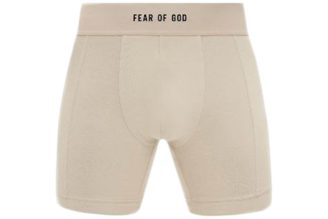 Pre-owned Fear Of God Luxury Loungewear Boxer Brief (2 Pack) Cement