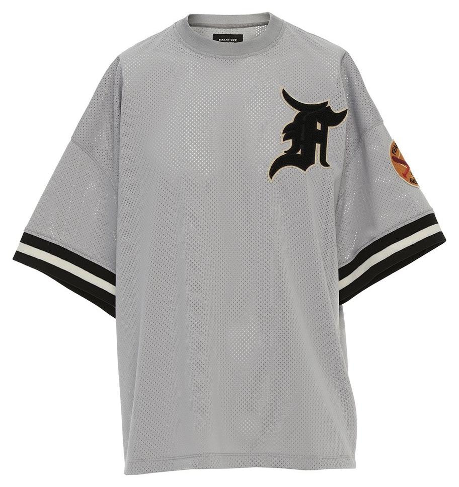 Fear of God Short-Sleeve Graphic Mesh Batting Practice Baseball Jersey T-Shirt