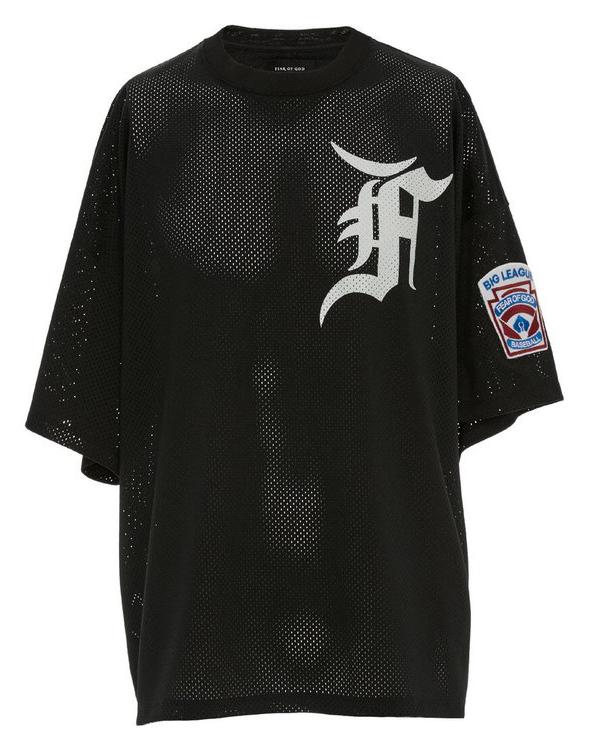 FEAR OF GOD Mesh Batting Practice Jersey Black - Fifth Collection ...