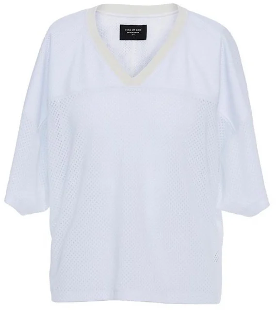 FEAR OF GOD Mesh Oversized Jersey White Men's - Fifth Collection - US