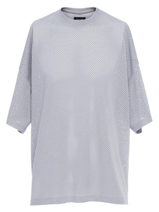 FEAR OF GOD Mesh Oversized T-shirt Grey - Fifth Collection - US